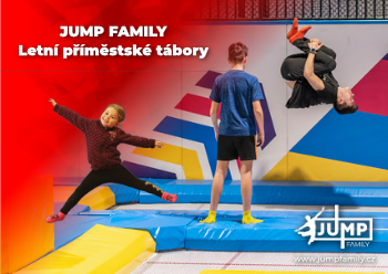 Letní příměstské tábory v JUMP FAMILY Plzeň 8.7.-30.8.