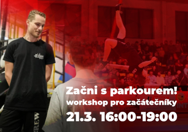 Parkourový workshop pro začátečníky v JUMP FAMILY Ústí nad Labem 21.3.